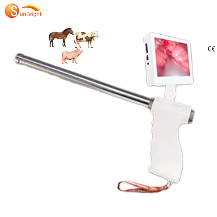 Veterinary Instrument Portable Cattle Cow Insemination Gun with Camera