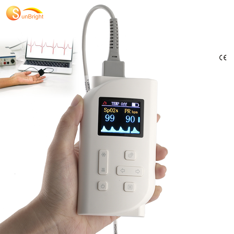 Color LED screen handheld pulse oximeter portable Rechargeable SPO2 oximeter factory price SUN-60H