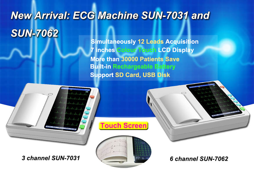 Cheap Price Medical Hospital Animal Use 6 Channel 12 Lead ECG Machine8